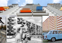 50 Jahre Grünau: Ein ganzer Sommer voller Feste, Musik und Erinnerungen Leipzigs Trabantenvorstadt Grünau wird in diesem Jahr 50 Jahre alt. Collage: dpa / André Kempner