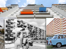 Leipzigs Trabantenvorstadt Gr&uuml;nau wird in diesem Jahr 50 Jahre alt. Collage: dpa / Andr&eacute; Kempner