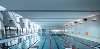 Sportbad am Rabet hat sich in einem Jahr als Treffpunkt etabliert Solche Bilder haben im Sportbad am Rabet absoluten Seltenheitswert: Die Auslastung der Schwimm- halle liegt aktuell bei 99 Prozent. Foto: Leipziger Gruppe