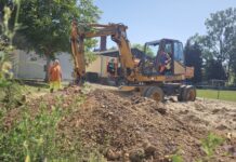 In N&ouml;bdenitz wird gebaut: Der Spielplatz wird erneuert. Foto: Stadt Schm&ouml;lln