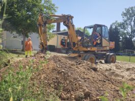 In N&ouml;bdenitz wird gebaut: Der Spielplatz wird erneuert. Foto: Stadt Schm&ouml;lln