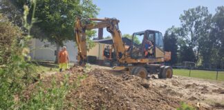 In N&ouml;bdenitz wird gebaut: Der Spielplatz wird erneuert. Foto: Stadt Schm&ouml;lln