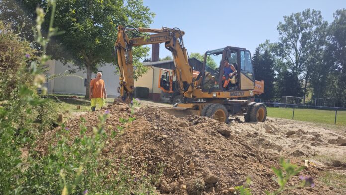 In Nöbdenitz wird gebaut: Der Spielplatz wird erneuert. Foto: Stadt Schmölln In Nöbdenitz wird gebaut: Der Spielplatz wird erneuert. Foto: Stadt Schmölln
