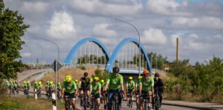 Auf dem Weg nach Leipzig sammelte die 44. Tour der Hoffnung mehr als 1,4 Millionen Euro an Spenden ein. Foto: Pierre Johne