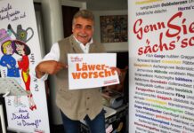 Bringt das "S&auml;chs'sche" unter die Leute und dies gern auch mal in der Hauptstadt Berlin: Klaus Petermann. Foto: privat