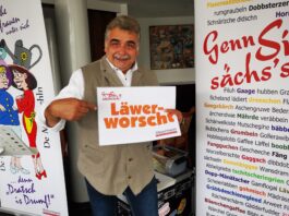 Bringt das "S&auml;chs'sche" unter die Leute und dies gern auch mal in der Hauptstadt Berlin: Klaus Petermann. Foto: privat