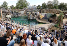 Die neue Attraktion "Feuerland" wurde k&uuml;rzlich im Zoo in Leipzig er&ouml;ffnet. Foto: Andr&eacute; Kempner