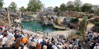 Die neue Attraktion "Feuerland" wurde k&uuml;rzlich im Zoo in Leipzig er&ouml;ffnet. Foto: Andr&eacute; Kempner