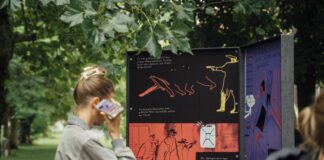 Neue Ausstellung erinnert an Zwangsarbeit in Böhlen und Espenhain Die Ausstellung auf dem Platz des Friedens in Böhlen zeigt das Schicksal Tausender Zwangsarbeiter. Foto: Alexander Graeff