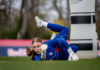 Vom Handball ins Tor: Wie Mirja Kropp zum Torhüter-Talent bei RB Leipzig wurde Den Ball immer im Blick: Mirja Kropp will in jedem Training dazulernen. Foto: IMAGO/motivio