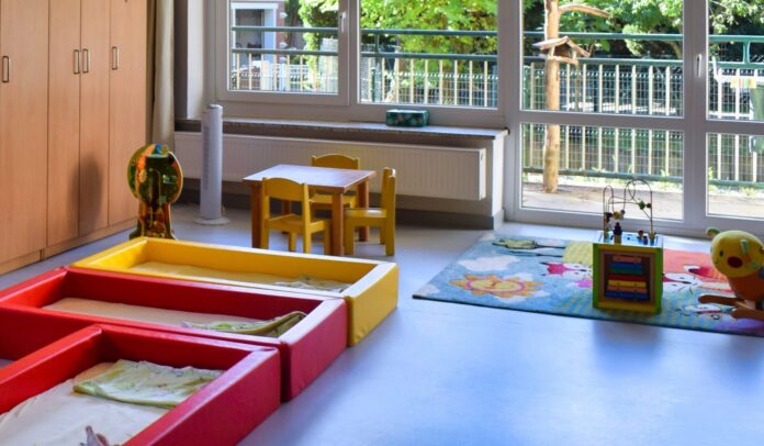 Die Sanierung der Regenbogen-Kindertagesstätte in Grimma wurde jetzt erfolgreich abgeschlossen. Foto: Marlen Rabold Die Sanierung der Regenbogen-Kindertagesstätte in Grimma wurde jetzt erfolgreich abgeschlossen. Foto: Marlen Rabold
